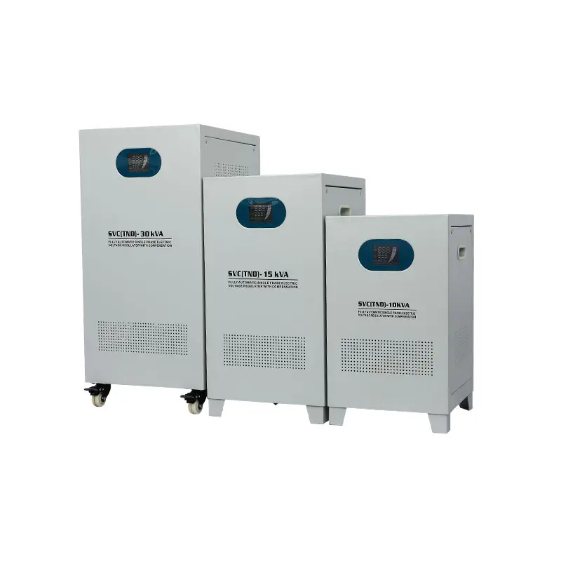 Single-phase fully automatic compensated power voltage stabilizer-digital display model